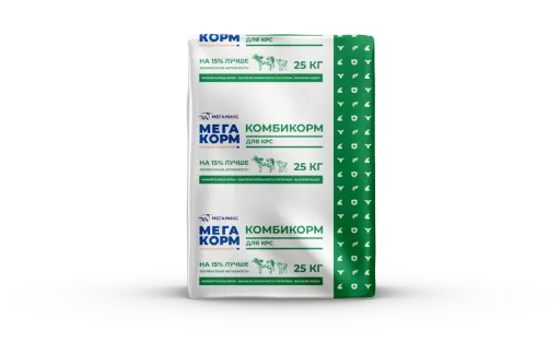 Комбикорм КК60 19% для лактирующих коров (Мегамикс), 25 кг