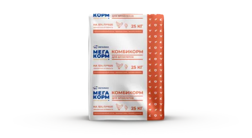 Комбикорм ПК6-1 Финиш 28-42 дня для бройлеров (Мегамикс), 25 кг