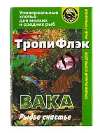 Корм Вака ТропиФлэк, для всех видов рыб, хлопья, 70 мл