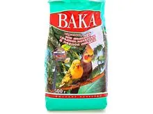 Корм Вака Высокое Качество, для мелких и средних попугаев в период линьки, 500 г животные