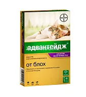 Капли Адвантейдж 80K от блох, для кошек свыше 4 кг, 1 пипетка