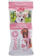 Лакомство для маленьких собак TitBit Dent, Жевательный снек со вкусом Лосося, 3 шт