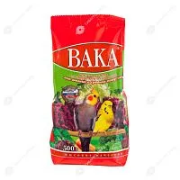 Корм Вака Высокое Качество, для попугаев, с минералкой и овощами, 500 г животные