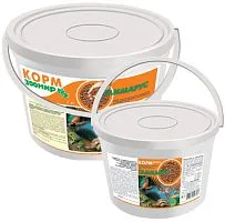 Корм Гаммарус, для рыб, рептилий, земноводных, птиц, Зоомир, ведро, 10 л