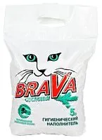 Наполнитель древесный Брава Сосновый, 5 л животные