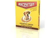 Капли Инсектал, от блох и клещей, для собак весом 20-40 кг