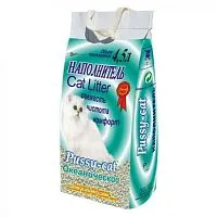 Наполнитель комкующийся Pussy-cat/Пусси-Кэт океанический, 4,5 л животные