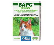 Капли Барс Классик от блох, для кошек, на холку, 1 пипетка