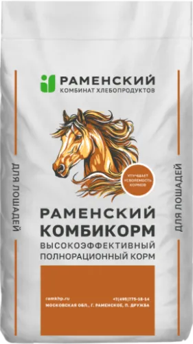 Комбикорм ЛК71 для лошадей (Раменск), 25 кг