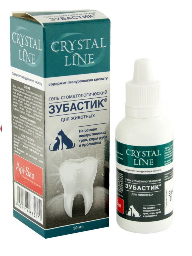 Гель Зубастик Crystal Line, стоматологический. для животных, 30 мл животные