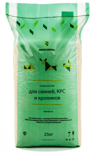 Комбикорм КК62 для телят до 4-х месяцев (Южная Корона), 25 кг