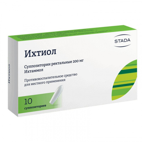 Свечка Ихтиоловая, 1 шт фото 2