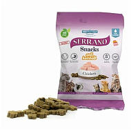 Лакомство Serrano Snacks, для кошек, для выведения шерсти, со вкусом курицы, 50 г